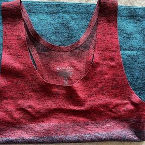 Athleta Heathered Red and Blue Tank Top